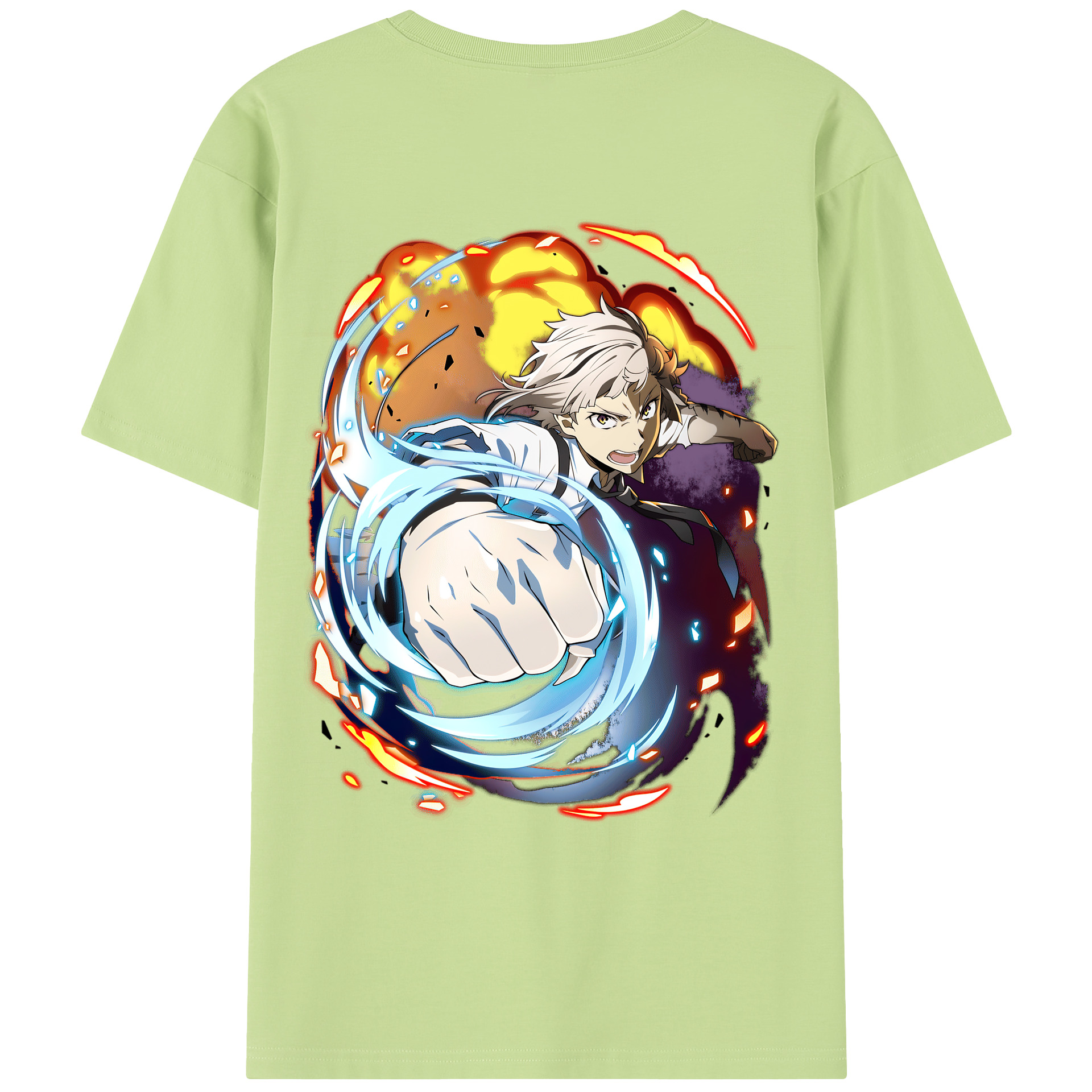 （画像用） 文豪ストレイドッグス Bungo Stray Dogs 綿100％半袖Tシャツ（背面プリント）